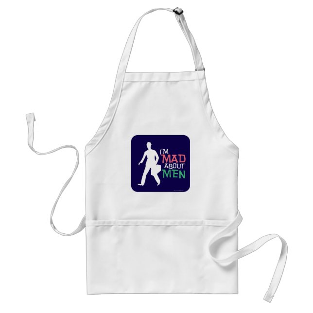 So Mad About Men Funny Retro Slogan Art Standard Apron (Front)