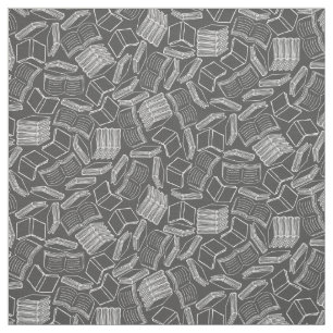 So Many Books Fabric