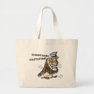 So Many Books Large Tote Bag