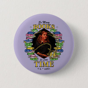 So Many Books, So Little Time 6 Cm Round Badge