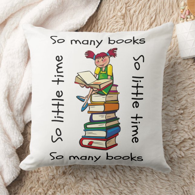 So Many Books So Little Time Cushion (Blanket)