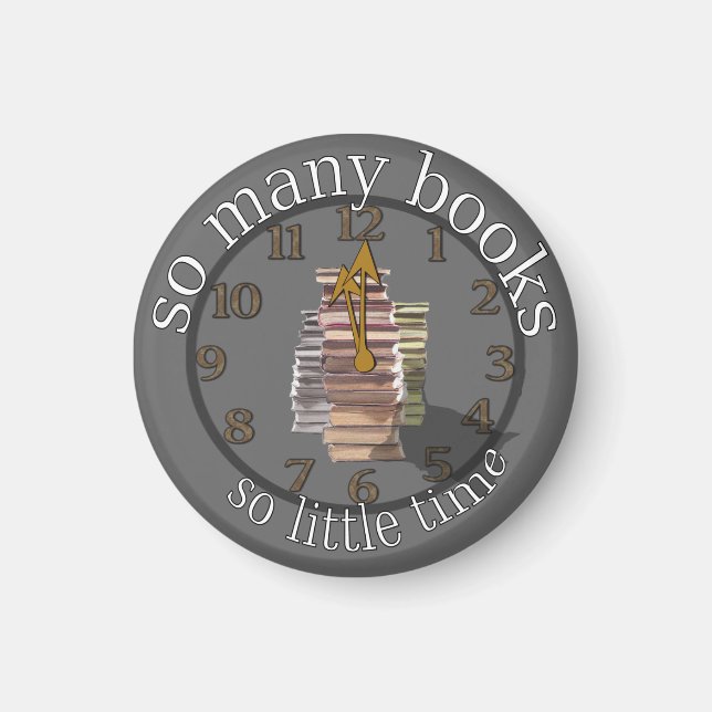 so many books so little time magnet (Front)