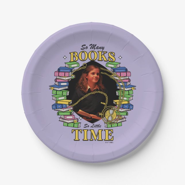 So Many Books, So Little Time Paper Plate (Front)