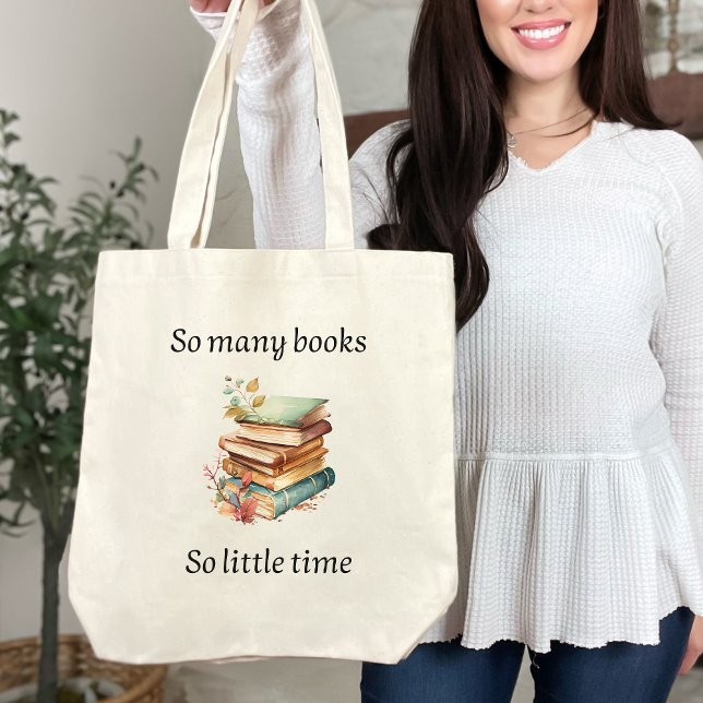 So many books, so little time tote bag (Creator Uploaded)