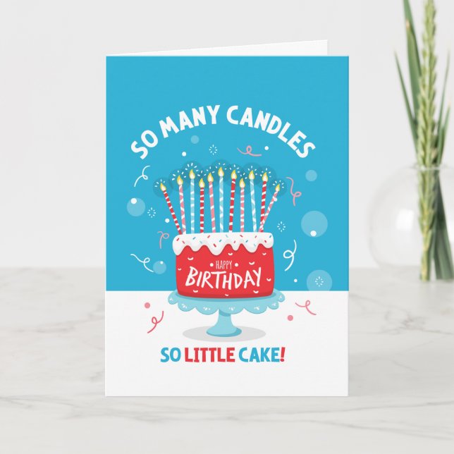 So Many Candles Birthday Card (Front)