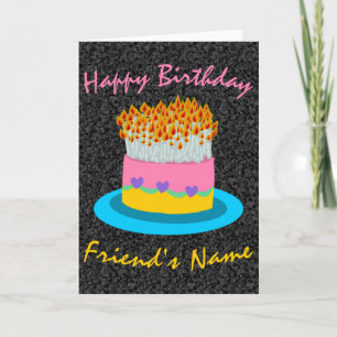 So Many Candles joke old humour birthday friend Card