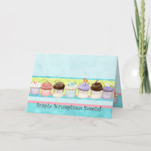 So Many Cupcakes!  Custom Cake Business Note Card