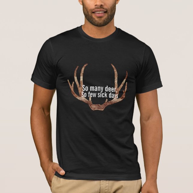 so many deer funny hunting t-shirt design (Front)