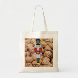 So Many Nuts So Little Time Add Name Christmas Tote Bag