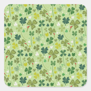So Many Shamrocks Square Sticker