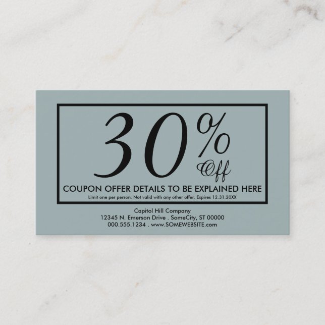 so many thank yous coupon card (Front)