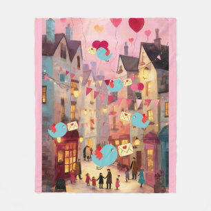 SO MANY VALENTINES FOR DELIVERY FLEECE BLANKET