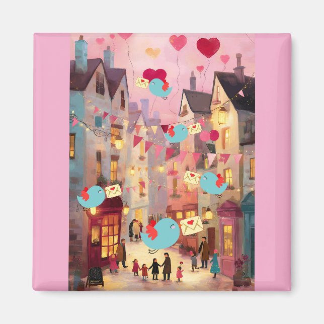 SO MANY VALENTINES FOR DELIVERY MAGNET (Front)