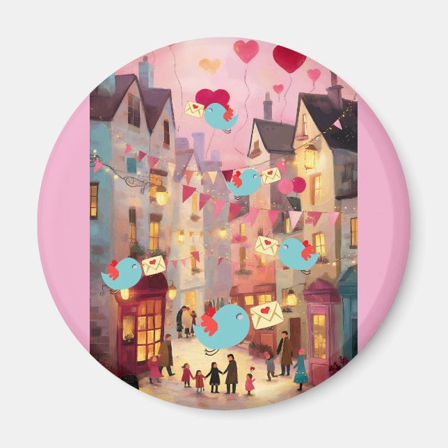 SO MANY VALENTINES FOR DELIVERY MAGNET (Front)