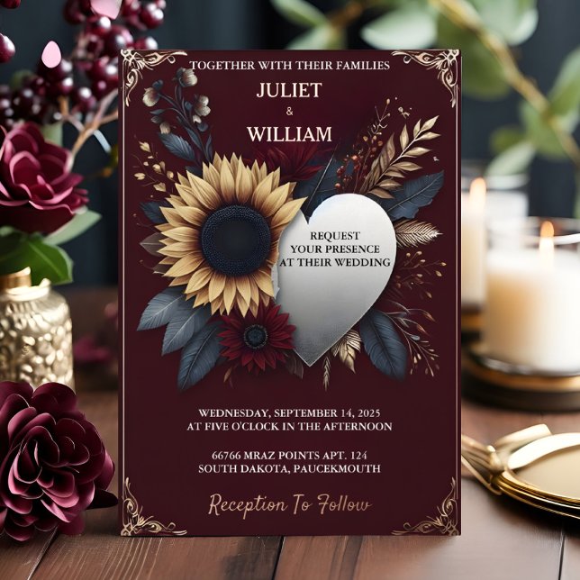 So Maroon Traditional Fall Couple Burgundy Wedding (Creator Uploaded)