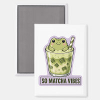 So Matcha Vibes Cute Kawaii Frog Meme