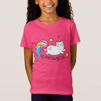 So Meowgical Cute Unicorn kitty glitter sparkles T-Shirt