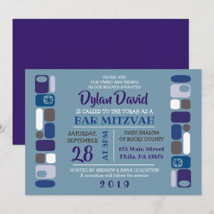 SO MOD Bar Bat Mitzvah Invitation