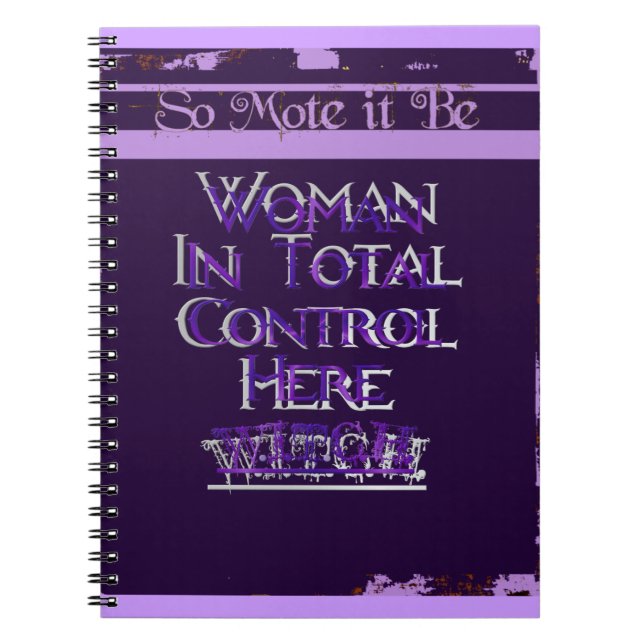 So Mote It Be Spiral Notebook (Front)