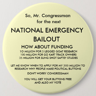 So, Mr. Congressman, 6 Cm Round Badge