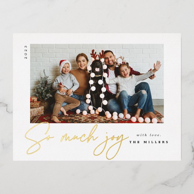 So Much Joy Card - foil (Front)