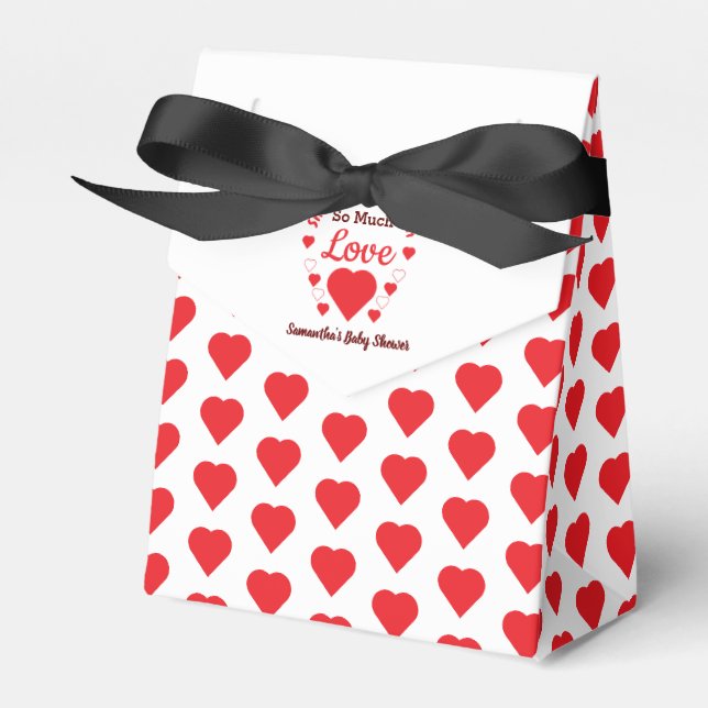 So Much Love Baby Shower Favour Box (Front Side)