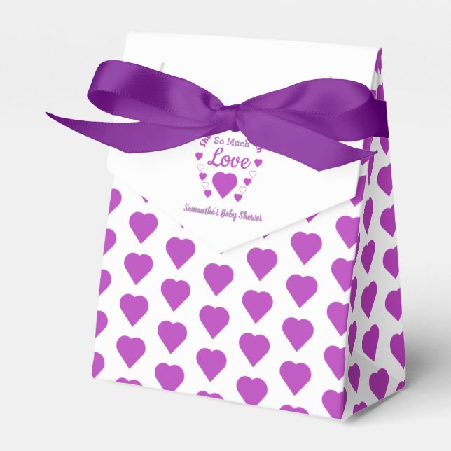 So Much Love Baby Shower Favour Box (Front Side)