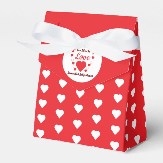 So Much Love Baby Shower Favour Box (Front Side)