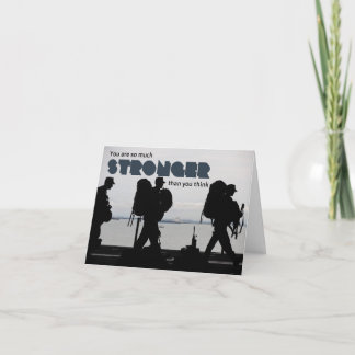 So Much Stronger Army Soldier Boot Camp Cadet Card