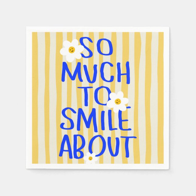 So Much to Smile About Napkin (Front)