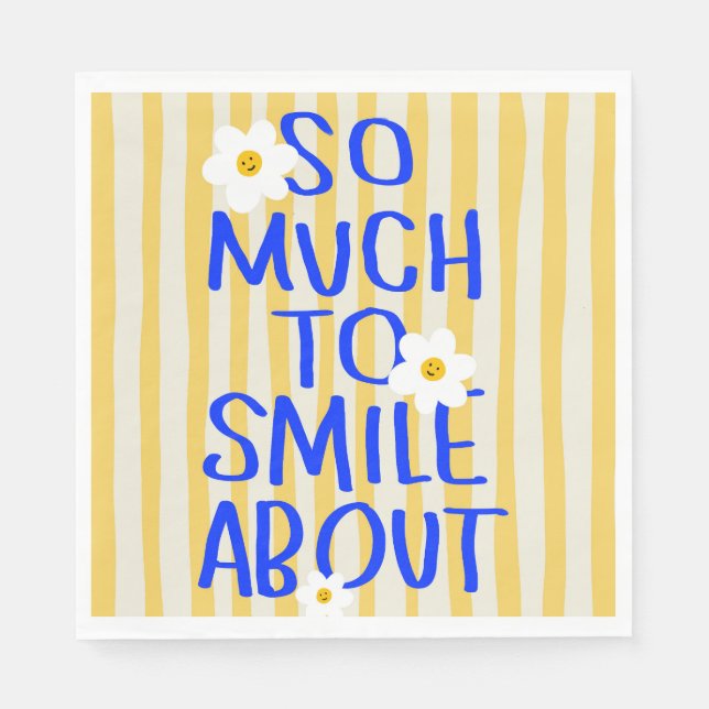 So Much to Smile About Napkin (Front)