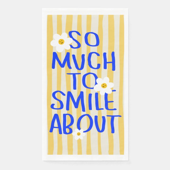 So Much to Smile About Napkin (Front)