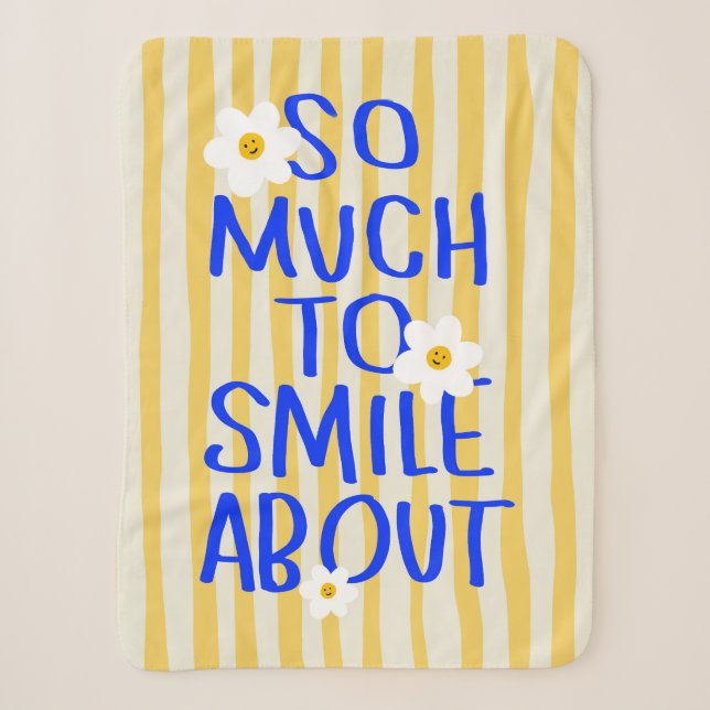 So Much to Smile About Sherpa Blanket (Front)