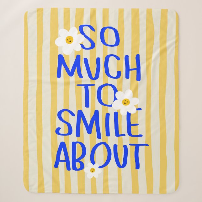So Much to Smile About Sherpa Blanket (Front)