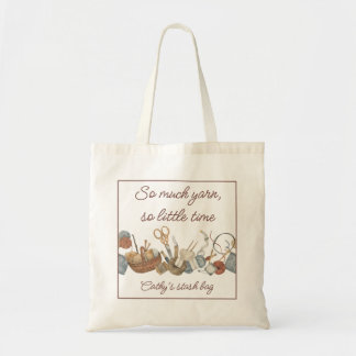 So Much Yarn So Little Time Personalised Tote Bag