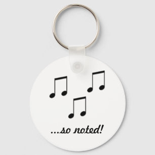 So Noted Keychain