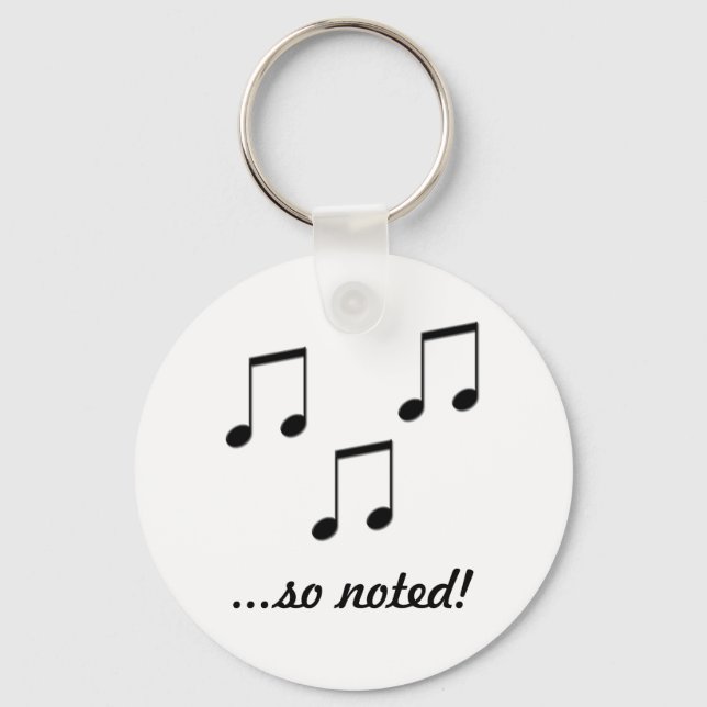 So Noted Keychain (Front)