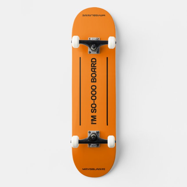 ...SO-OOO BOARD skateboard: burnt orange Skateboard (Front)