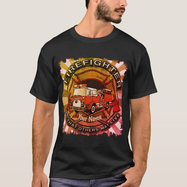 So Others May Live  firefighters t-shirt (Front)