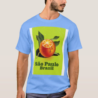So Paulo Brazil Orange travel poster T-Shirt