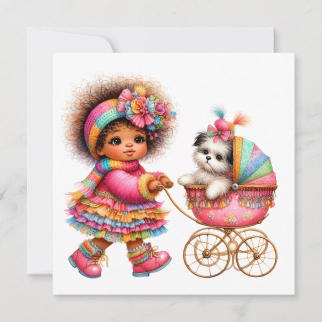 SO Precious Baby Buggy Theme Invitation (Front)