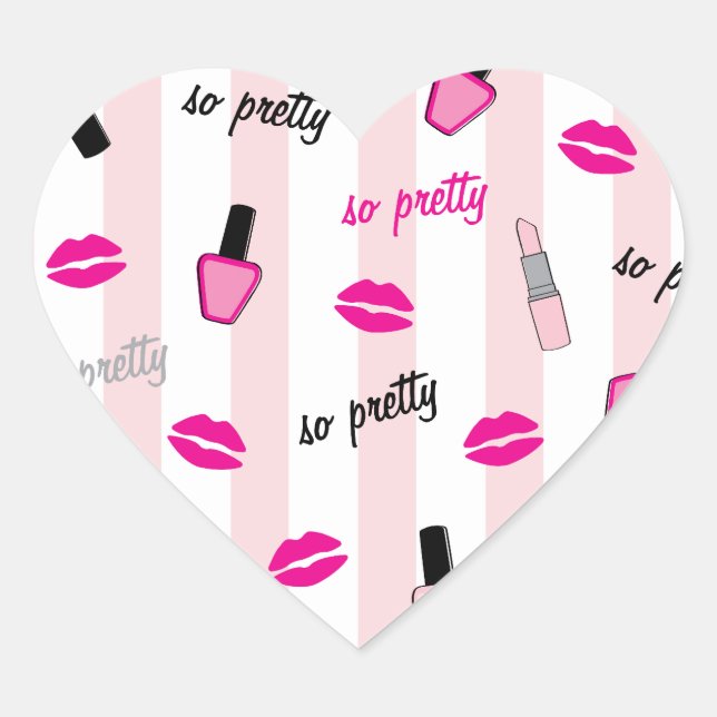 So Pretty Heart Sticker (Front)