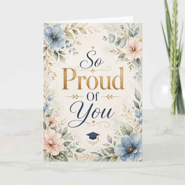 So Proud Of You Graduation Card (Front)