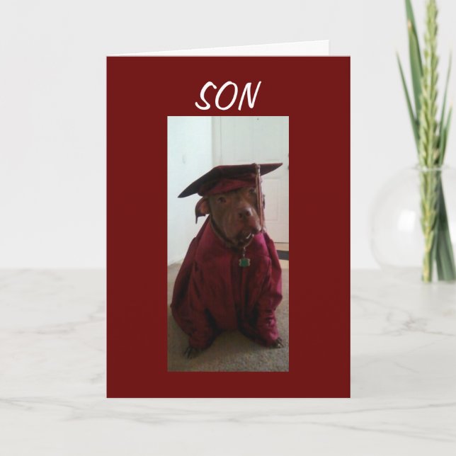 SO PROUD OF YOU SON GRADUATION CARD (Front)