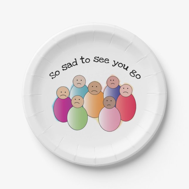So Sad Paper Plate (Front)