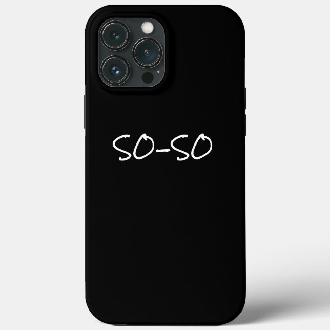 So-So Attitude  Case-Mate iPhone Case (Back)