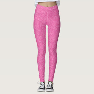 "So, So Pink Floral Pattern" Leggings