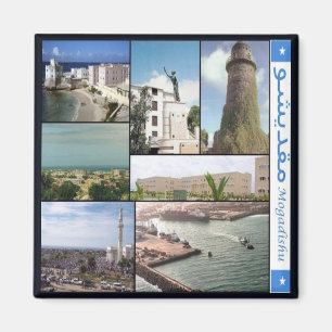 SO - Somalia - Mogadishu I Love - Collage Magnet