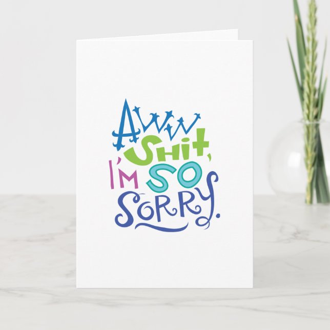 So Sorry Apology Card (Front)