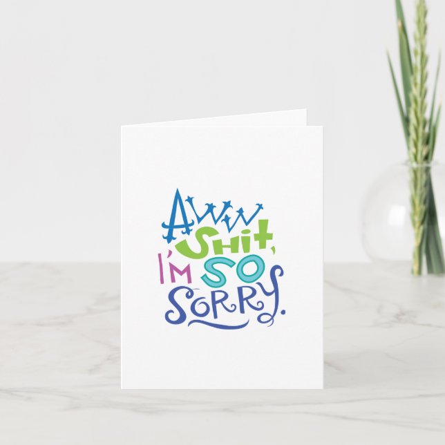 So Sorry Apology Card (Front)
